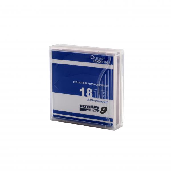 LTO-9 DATA CARTRIDGE 18/45TB W/ BARCODE LABELS 5PK MOQ