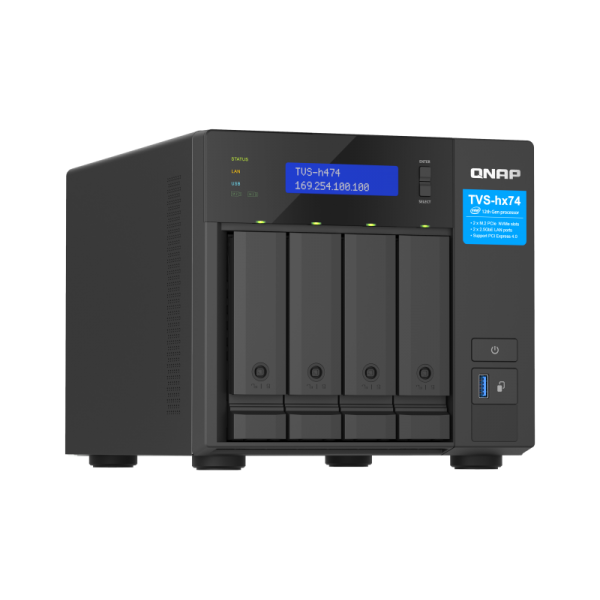 TVS-H474-PT-8G 4BAY 8GB DDR4 2X2.5GBE (2.5G/1G/100M/10M)