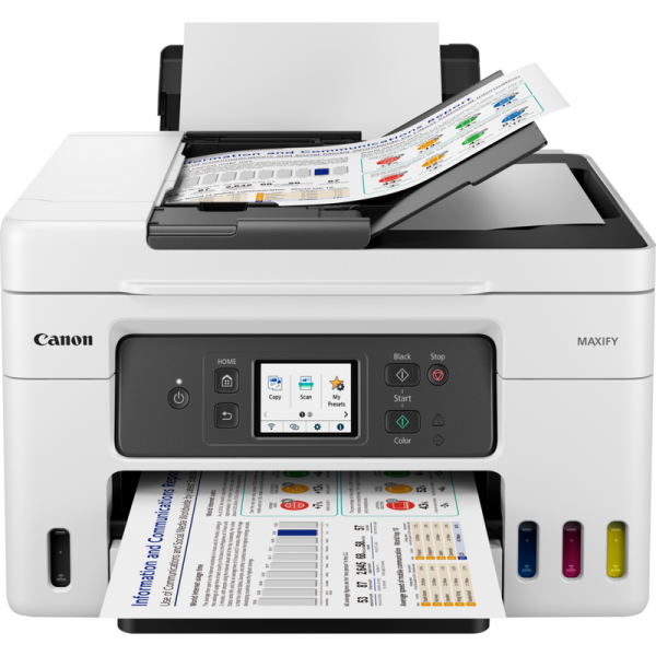 Canon GX4050 Ad inchiostro A4 600 x 1200 DPI Wi-Fi (MAXIFY GX4050 A4 600X1200 WHT - 18IPM WI-FI/ENTH PRNT/SCN/CPY/FX)