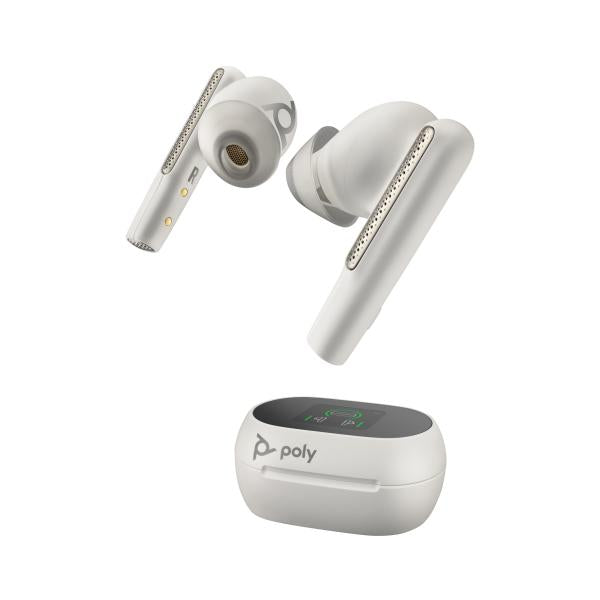 POLY Voyager Free 60+ Auricolare Wireless In-ear Ufficio Bluetooth Bianco (VOYAGER FREE 60+ UCW/TS CHARGE - CASE USB-C WHITE WW)