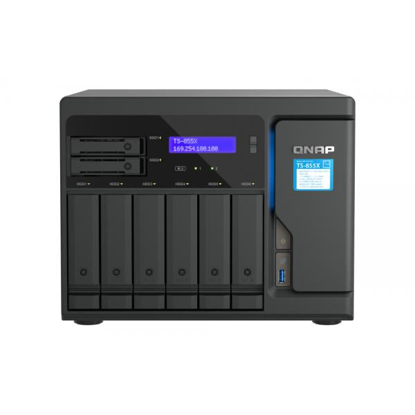 TS-855X-8G 6X3.5/2.5IN SATA 6GB HDD/SSD BAY + 2X2.5IN SATA 6GB/S