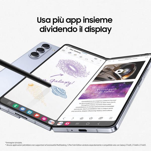 Samsung Galaxy Z Fold5 RAM 12GB Display 6,2/7,6 Dynamic AMOLED 2X Icy Blue 512GB (GALAXY Z FOLD 5 7.6IN 12GB - 512GB ICY BLUE)