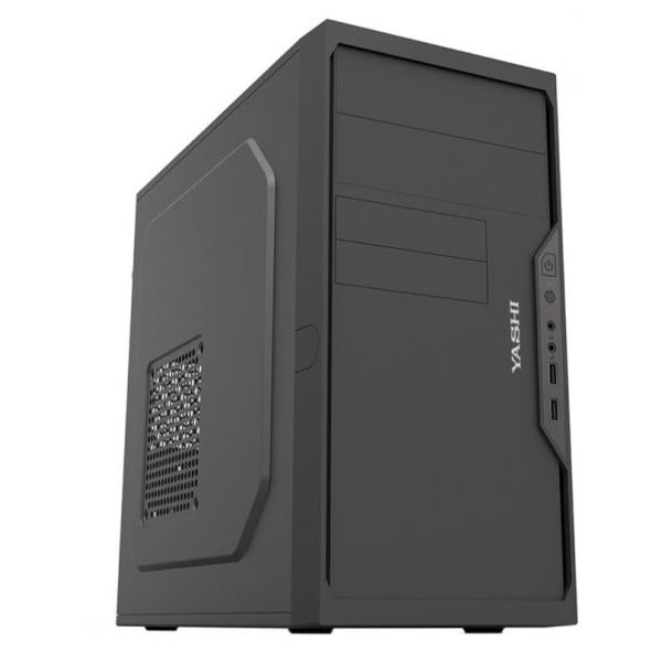 YASHI YY13248 PC Intel Core i3 i3-12100 8 GB DDR4-SDRAM 256 GB SSD FreeDOS Mini Tower Nero (Yashi MT YY13248 - MT - Core i3 12100 / 3.3 GHz - RAM 8 GB - SSD 256 GB - masterizzatore DVD - UHD Graphics 730 - GigE - FreeDOS -monitor: nessuno)