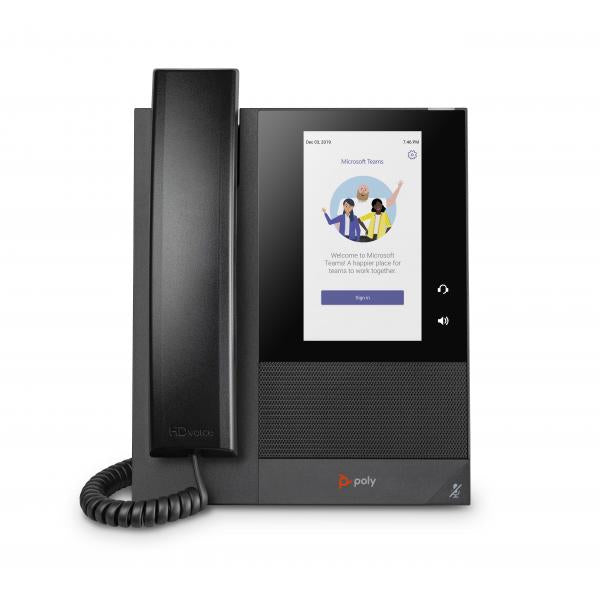 POLY CCX 400 telefono IP Nero 24 linee LCD (CCX 400 BUSINESS MEDIA PHONE - POE NO PSU)