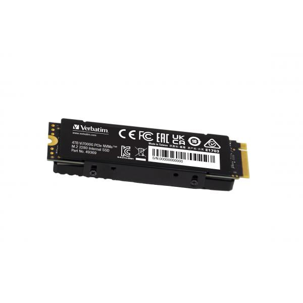 Verbatim Vi7000 M.2 4 TB PCI Express 4.0 NVMe (4TB Verbatim Vi7000 PCIe NVMe M.2 SSD)
