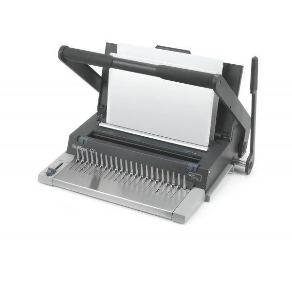 GBC Rilegatrice Multifuzione MultiBind 420 (GBC MultiBind 420 Manual Comb and Wire Binding Machine Dark Grey 4400435 DD)