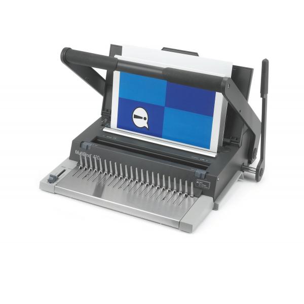 GBC Rilegatrice Multifuzione MultiBind 420 (GBC MultiBind 420 Manual Comb and Wire Binding Machine Dark Grey 4400435 DD)
