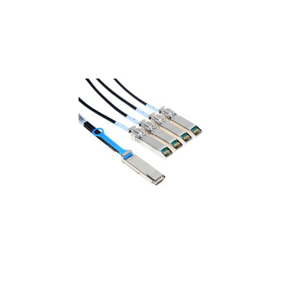 Mellanox Technologies QSFP / 4 SFP+, 5m cavo InfiniBand 4 x SFP+ Nero (Mellanox MC2609125-005 Passive Copper Hybrid Cable, Ethernet, 40GbE to 4x10GbE, QSFP to 4xSFP+, 5 m)