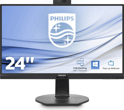 PHILIPS MONITOR 23,8 LED IPS FHD 5MS 250CDM, DP/HDMI, USB-C, WEBCAM, PIVOT, MULTIMEDIALE