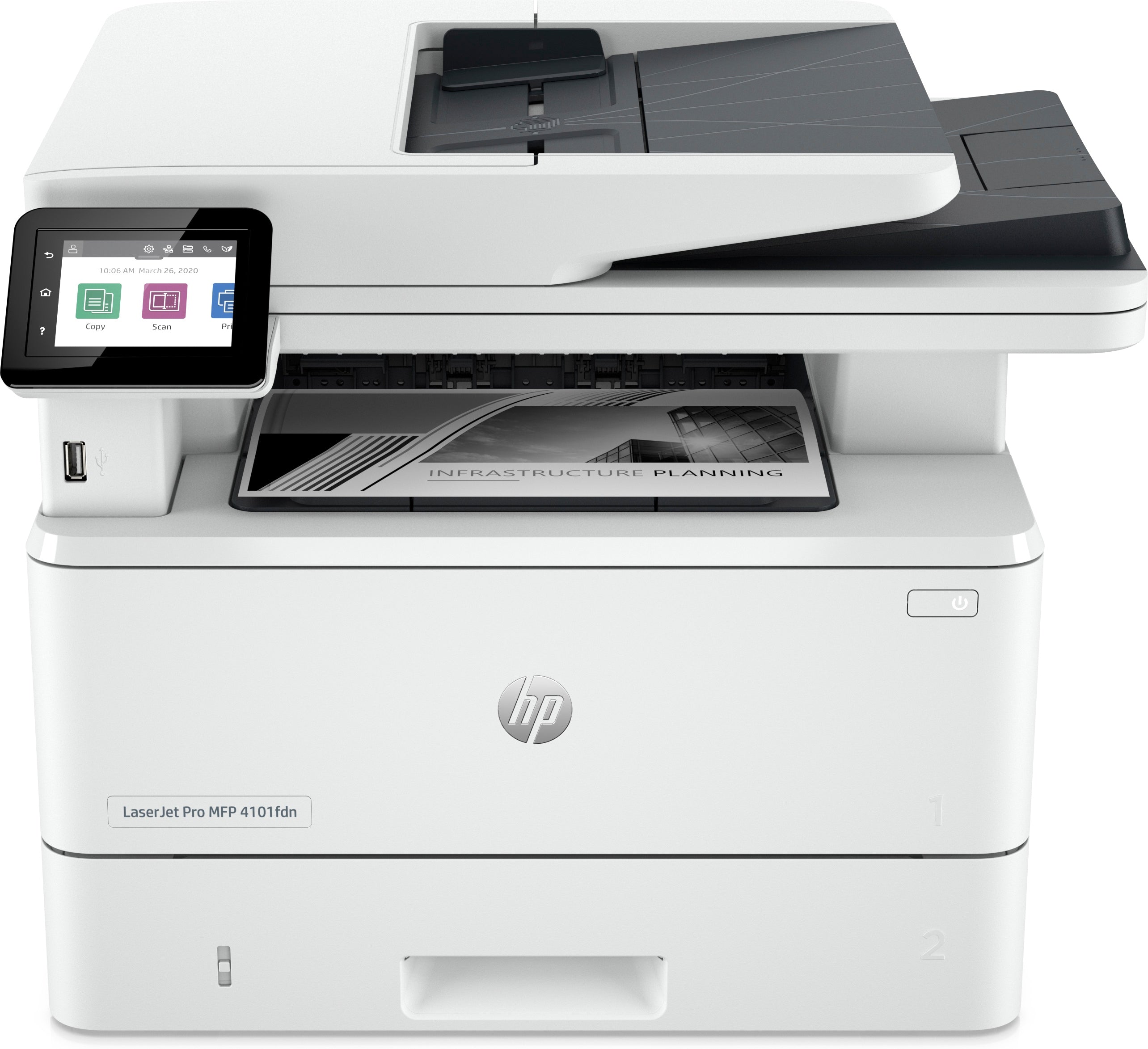 HP MULTIF. LASER A4 B/N, LASERJET PRO 4102FDW, 40PPM, ADF, FRONTE/RETRO, USB/LAN/WIFI, 4IN