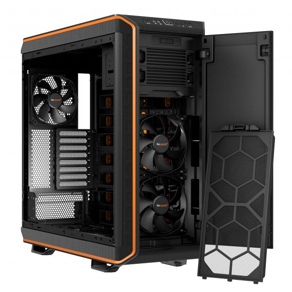 be quiet! Dark Base 900 Midi Tower Nero, Arancione (Be Quiet! Dark Base 900 Gaming Case E-ATX Tool-less 3 x Silent Wings 3 Fans Modular Construction Orange Trim)