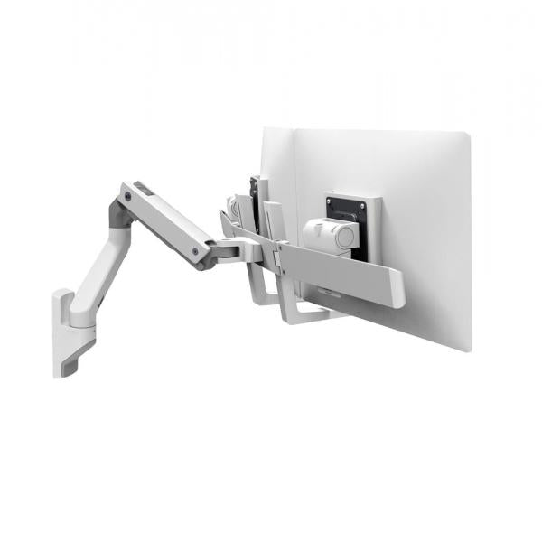 HX WALL DUAL MONITOR ARM WHITE .