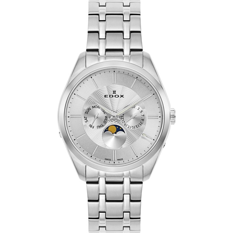 EDOX Mod. LES BEMONTS Moonphase Day Date
