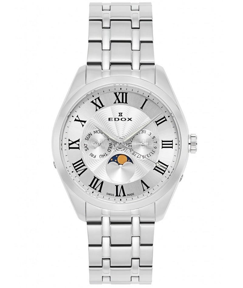 EDOX Mod. LES BEMONTS Moonphase Day Date