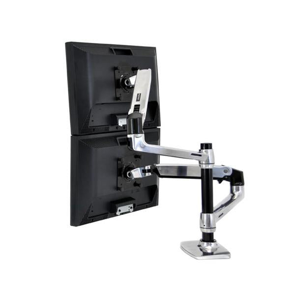 LX REDESIGN DUAL ARM POLE MOUNT 2 FLAT PANEL OR FP AND NOTEBOOK