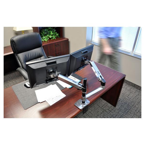 LX REDESIGN DUAL ARM POLE MOUNT 2 FLAT PANEL OR FP AND NOTEBOOK
