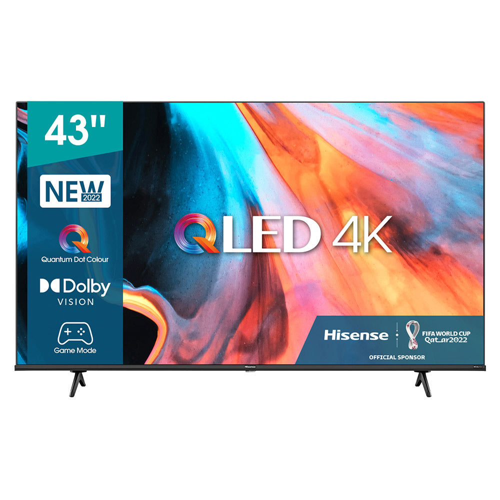 HISENSE SMART TV 43" QLED ULTRA HD 4K CON PIEDINI LATERALI