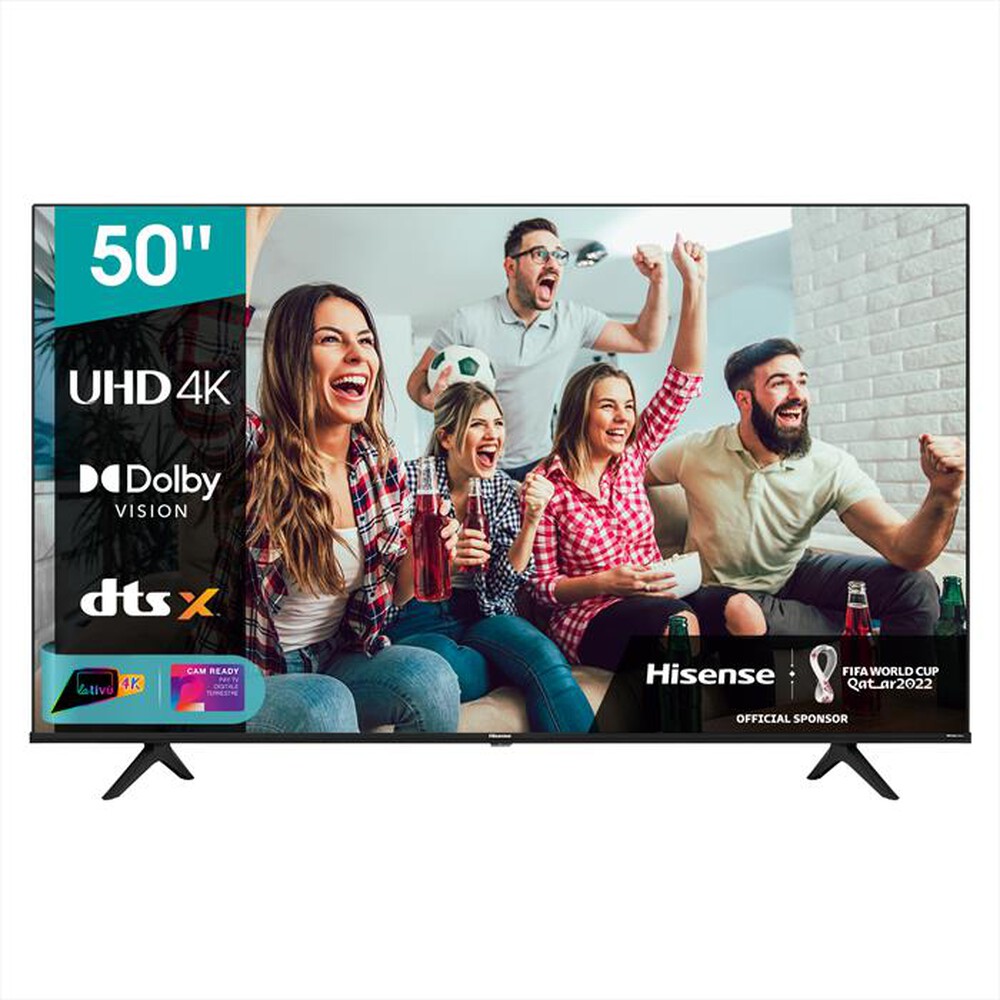 HISENSE SMART TV 50" LED ULTRA HD 4K HOTEL MODE CON PIEDINI LATERALI