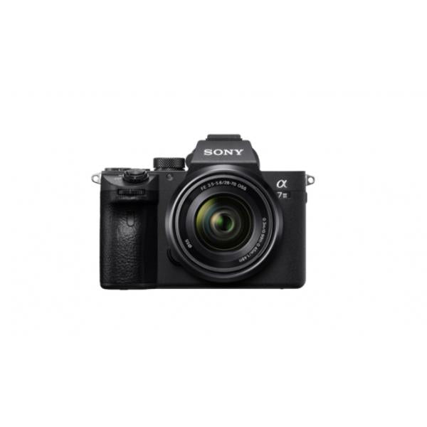 Sony 7 III + 28-70mm MILC 24,2 MP CMOS 6000 x 4000 Pixel Nero (Sony Alpha 7 III Full-Frame Mirrorless Camera with Sony 28-70 mm f/3.5-5.6 Zoom Lens [ Fast 0.02s AF 5-axis in-body optical image s)