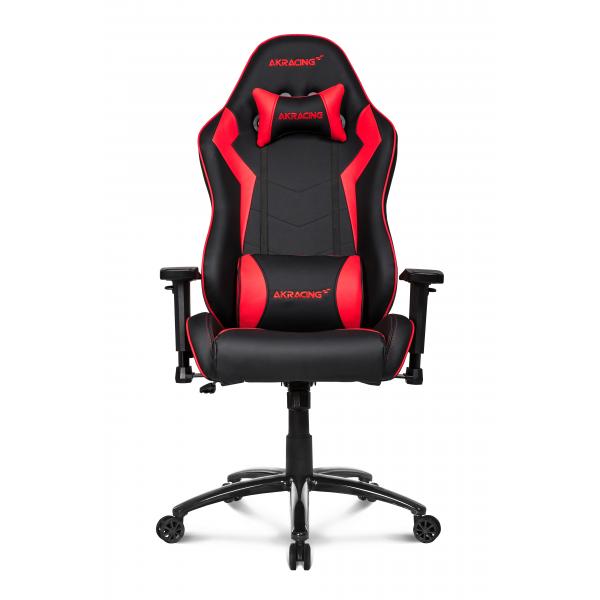AKRacing SX Sedia da gaming per PC Sedia imbottita tappezzata Nero, Rosso (CORE SX BLACK/RED - )