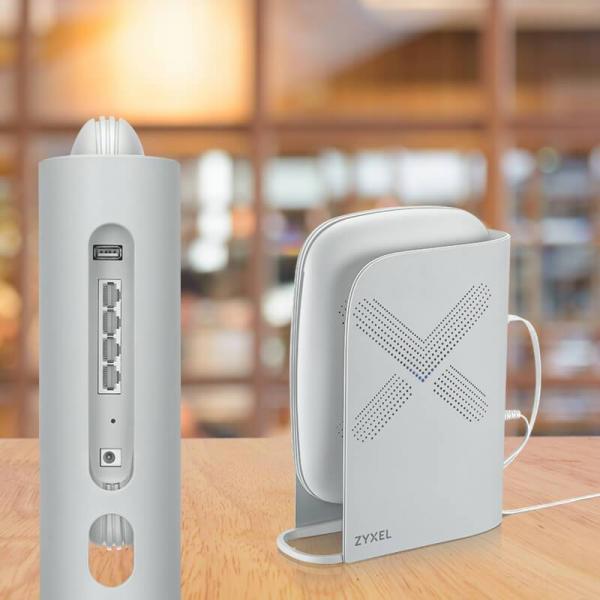 Zyxel AC3000 Tri-Band WiFi System 1733 Mbit/s Grigio (ZYXEL MULTY PLUS WSQ60 2ROUTER 3PORT,GIGE 802.11A/B/G/N/AC WAVE2 TRI-BAND)