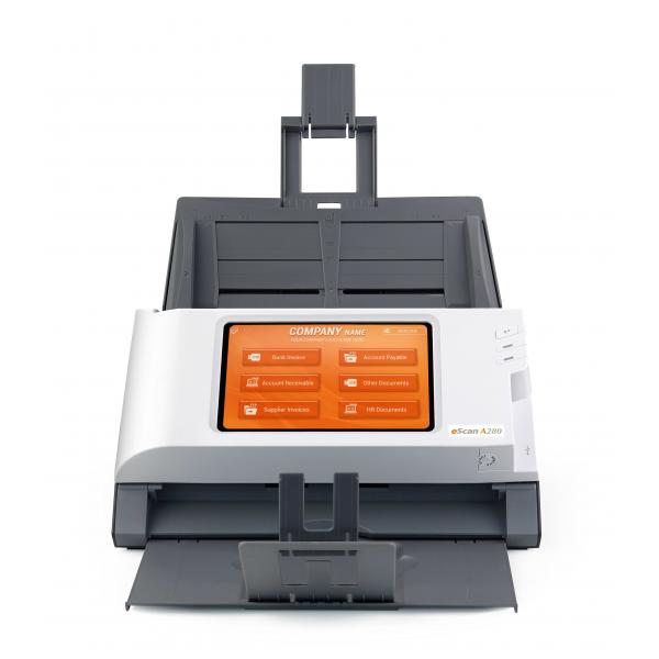 Plustek eScan A280 Enterprise Scanner ADF 600 x 600 DPI A4 Nero, Bianco (ESCAN A280 ENTERPRISE - A4 DUPLEX ADF NETWORK SCANNER)