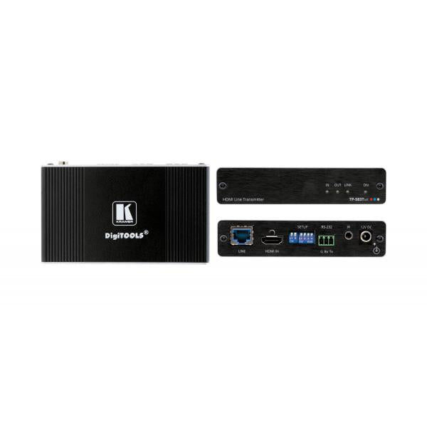 Kramer Electronics TP-583TXR moltiplicatore AV Trasmettitore AV Nero (TP-583TXR - 4K HDR HDMI Transmitter with RS232 & IR over ExtendedReach HDBaseT)