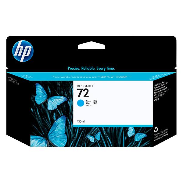 HP Cartuccia inchiostro ciano 72, 130 ml (Cartuccia ink HP 72 ciano, da 130 ml con inchiostro HP Vivera)hp0808736779784C9371A