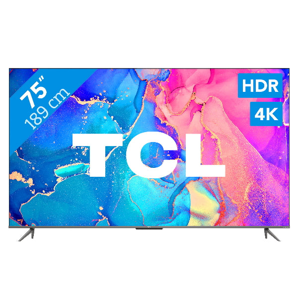 TCL SMART TV 75" QLED ULTRA HD 4K HDR ANDROID TV NERO