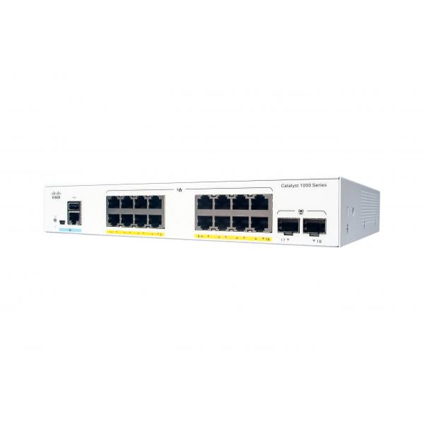 CATALYST 1000 16PORT GE FULL POE 2X1G SFP LANBASE