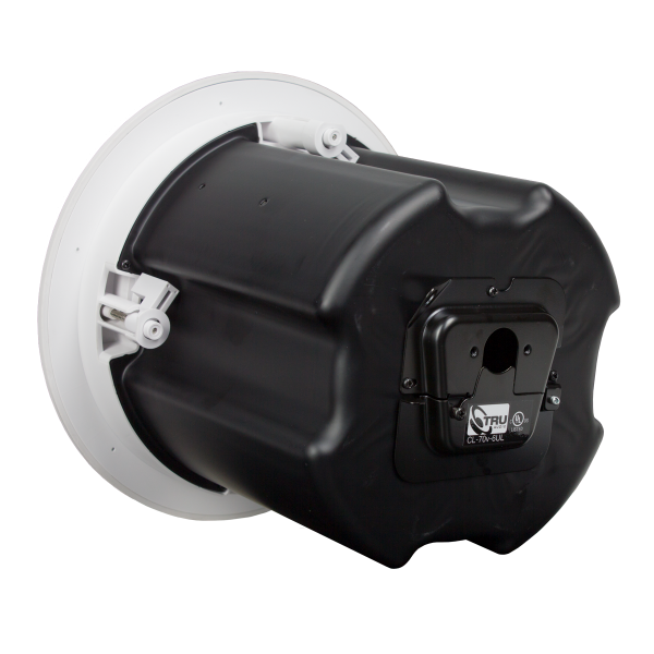 TruAudio CL-70V-6UL altoparlante 2-vie Nero, Bianco Cablato 60 W (TruAudio 70V/100V 6.5 2-Way In-Ceiling Speaker - CL-70V-6UL)