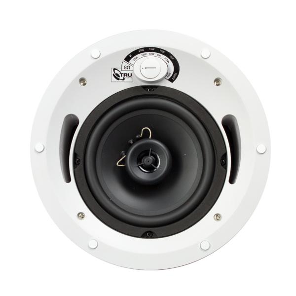 TruAudio CL-70V-6UL altoparlante 2-vie Nero, Bianco Cablato 60 W (TruAudio 70V/100V 6.5 2-Way In-Ceiling Speaker - CL-70V-6UL)