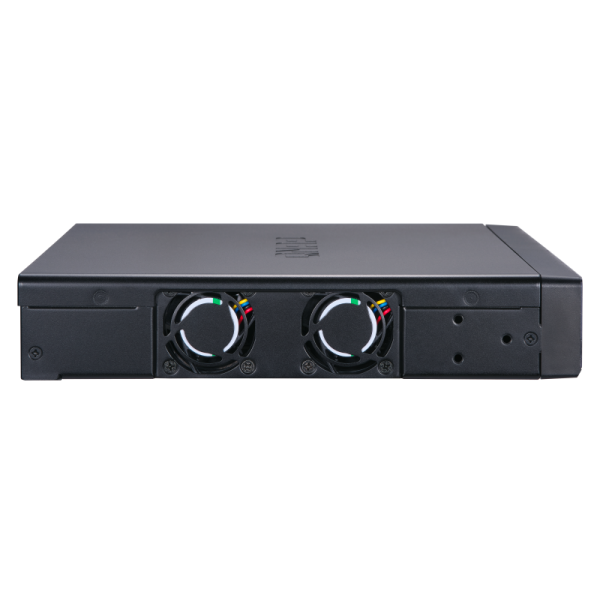 QNAP QSW-M1208-8C switch di rete Gestito L2 Nero (QNAP QSW-M1208-8C - Switch - Managed - 4 x 10 Gigabit SFP+ + 8 x combo 10 Gigabit SFP+/RJ-45 - desktop, rack-mountable)