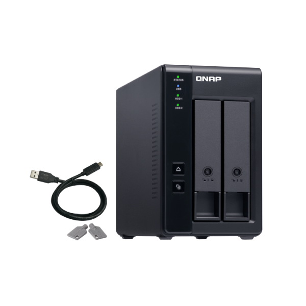 QNAP TR-002 Box esterno HDD/SSD Nero 2.5/3.5 (QNAP TR-002/6TB RED 2 Bay Desktop)