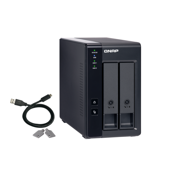 QNAP TR-002 Box esterno HDD/SSD Nero 2.5/3.5 (QNAP TR-002/6TB RED 2 Bay Desktop)