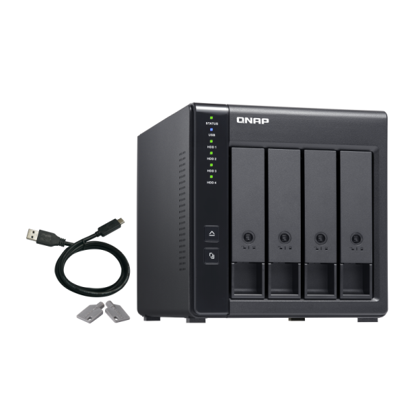 QNAP TR-004 Box esterno HDD/SSD Nero 2.5/3.5 (QNAP TR-004/12TB RED 4 Bay Desktop)