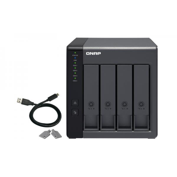 QNAP TR-004 Box esterno HDD/SSD Nero 2.5/3.5 (QNAP TR-004/12TB RED 4 Bay Desktop)