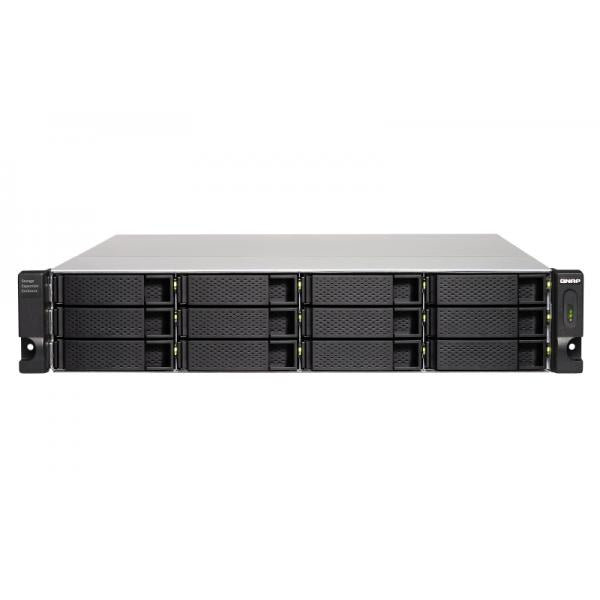 QNAP TL-R1200C-RP Box esterno HDD/SSD Nero, Grigio 2.5/3.5 (QNAP TL-R1200C-RP/144TB TOSH 12 Bay Rack)