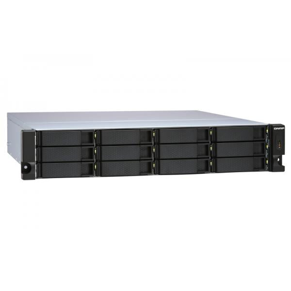 QNAP TL-R1200S-RP Box esterno HDD/SSD Nero, Grigio 2.5/3.5 (QNAP TL-R1200S-RP/96TB EXOS 12 Bay Rack)