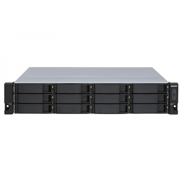 QNAP TL-R1200S-RP Box esterno HDD/SSD Nero, Grigio 2.5/3.5 (QNAP TL-R1200S-RP/96TB EXOS 12 Bay Rack)