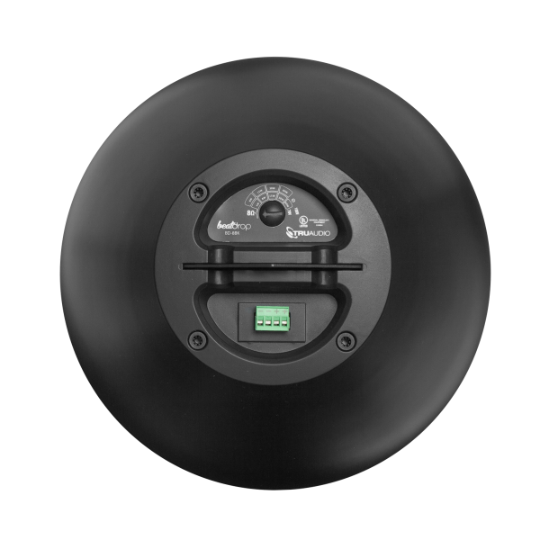 TruAudio BD-8BK altoparlante 2-vie Nero Cablato 125 W (TruAudio BeatDrop 2-Way 8'' Commercial Pendant Ceiling Speaker - BD-8BK)