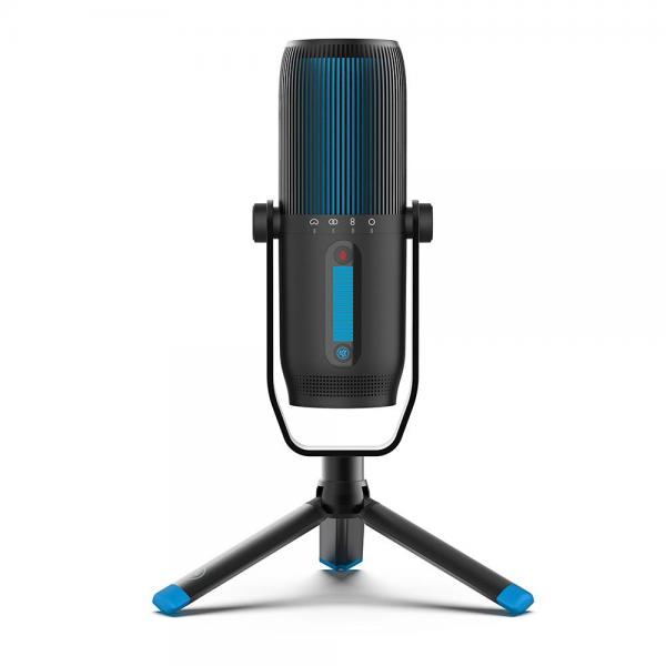 JLab Talk Pro Nero Microfono per PC (Talk Pro, Black - 10 foot braided 90* degree - gold plated USB to USB-C cable, tripod stand - Warranty: 24M)