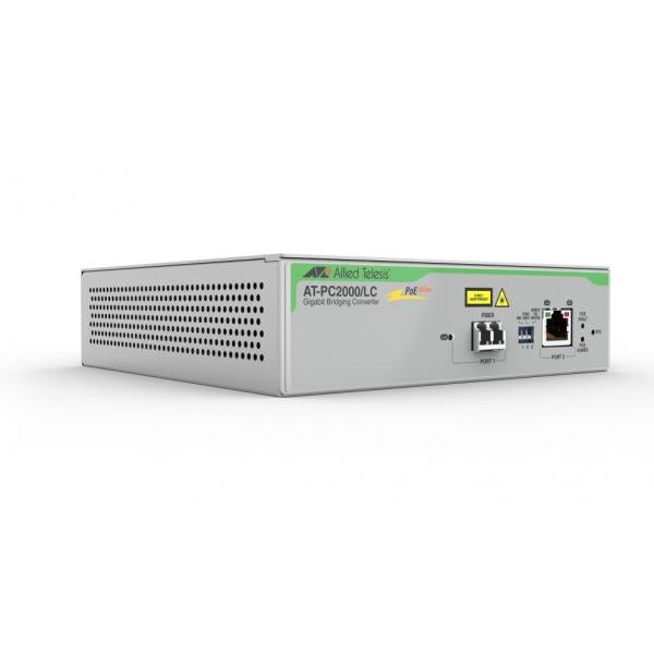TAA (FEDERAL) 10/100/1000T TO 1000SX/LC POE+ MEDIA/RATE CONV