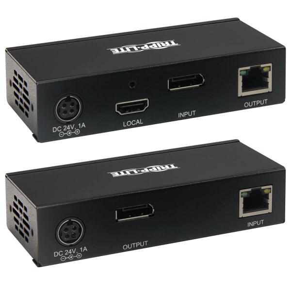 Tripp Lite B127A-1A1-BDBD moltiplicatore AV Trasmettitore e ricevitore AV Nero (Tripp Lite DisplayPort over Cat6 KVM Extender Kit, Transmitter and Receiver, USB, 4K 30Hz, DP1.2a, PoC, HDCP 2.2, 230 ft., TAA - Prolunga video/audio - 10Mb LAN, HDMI, Di...