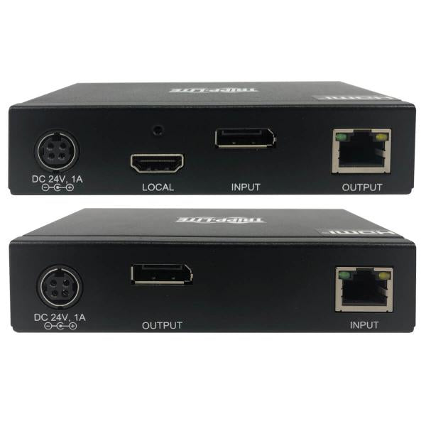 Tripp Lite B127A-1A1-BDBD moltiplicatore AV Trasmettitore e ricevitore AV Nero (Tripp Lite DisplayPort over Cat6 KVM Extender Kit, Transmitter and Receiver, USB, 4K 30Hz, DP1.2a, PoC, HDCP 2.2, 230 ft., TAA - Prolunga video/audio - 10Mb LAN, HDMI, Di...