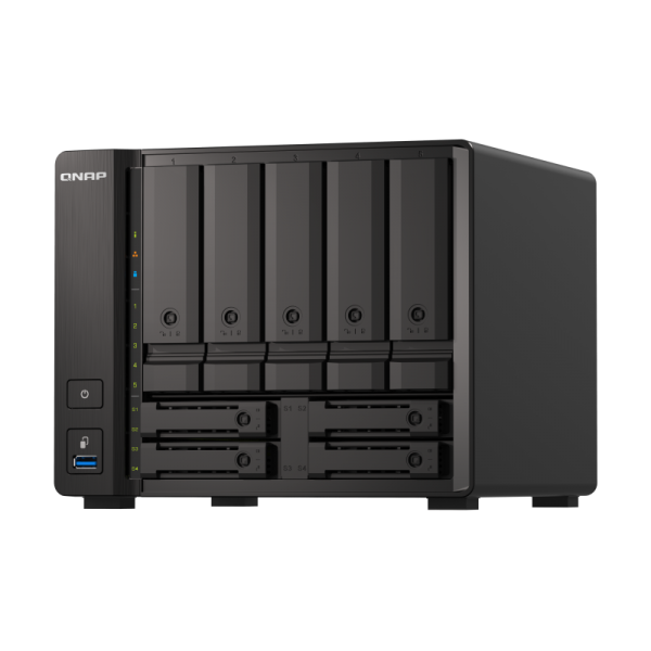 QNAP TS-h973AX NAS Tower Collegamento ethernet LAN Nero V1500B (QNAP TS-h973AX-32G/60TB EXOS 9 Bay DT)