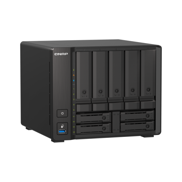QNAP TS-h973AX NAS Tower Collegamento ethernet LAN Nero V1500B (QNAP TS-h973AX-32G/30TB TOSH 9 Bay DT)