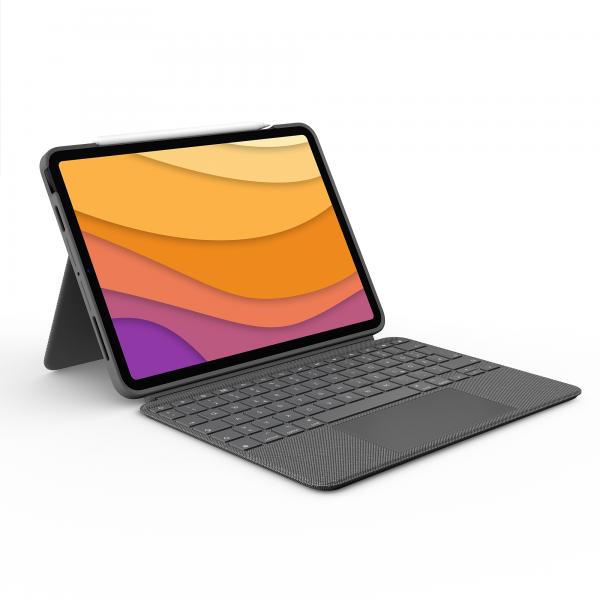 Logitech Combo Touch Grigio Smart Connector QWERTZ Svizzere (COMBO TOUCH FOR IPAD AIR 4. GEN - OXFORD GREY - CH)