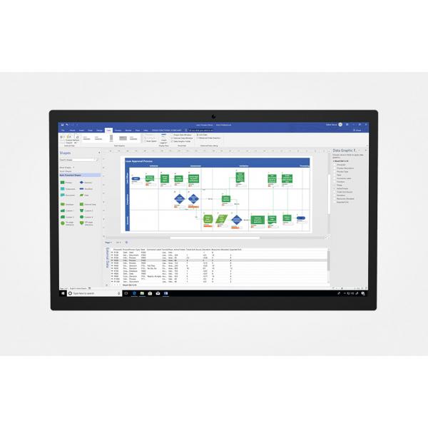 Microsoft Visio Standard 2021 Grafico 1 licenza/e Inglese (VISIO STD 2021 WIN ENGLISH - MEDIALESS)