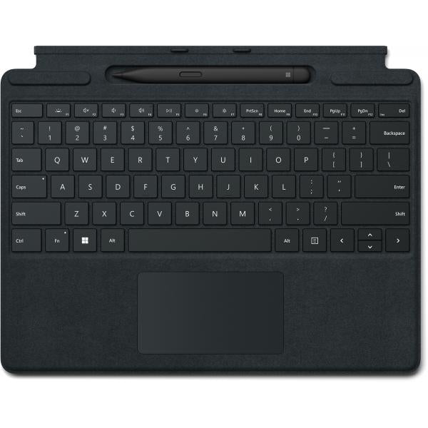 Microsoft Surface Pro Signature Keyboard w/ Slim Pen 2 Nero Microsoft Cover port QWERTY Danese, Finlandese, Nordic, Norvegese, Svedese (MS Surface Pro Signature Keyboard + Pen 2, Nordic. KEYBOARD: Nordics. WARRANTY: 1YM)